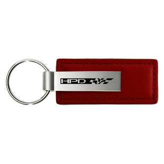 Autogold® - HPD Burgundy Leather Key Chain