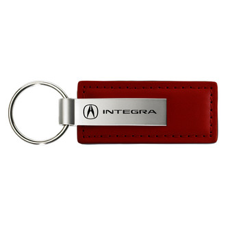 Autogold® - Integra Burgundy Leather Key Chain