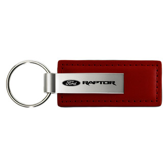 Autogold® - Raptor Burgundy Leather Key Chain