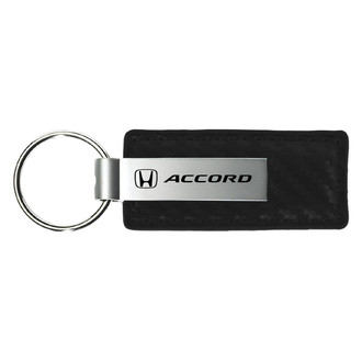 Autogold® - Accord Black Carbon Fiber Leather Key Chain