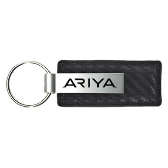 Autogold® - Ariya Black Carbon Fiber Leather Key Chain