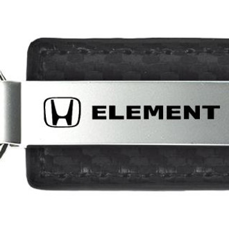 Autogold® - Element Black Carbon Fiber Leather Key Chain