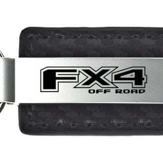 Autogold® - FX4 Black Carbon Fiber Leather Key Chain