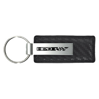Autogold® - HPD Black Carbon Fiber Leather Key Chain