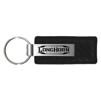Autogold® - Longhorn Laramie Carbon Fiber Leather Key Chain