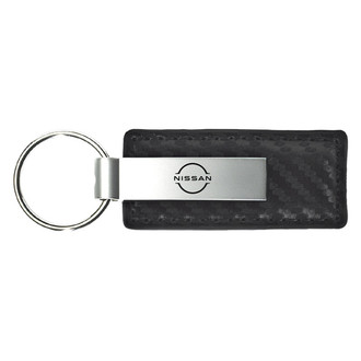 Autogold® - Nissan Logo Leather Key Chain