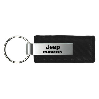 Autogold® - Rubicon Black Carbon Fiber Leather Key Chain