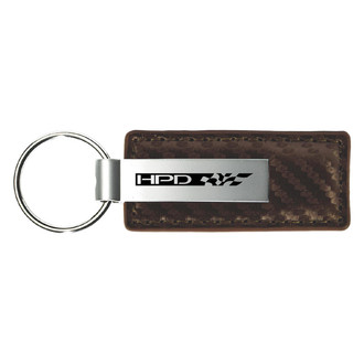 Autogold® - HPD Taupe Carbon Fiber Leather Key Chain