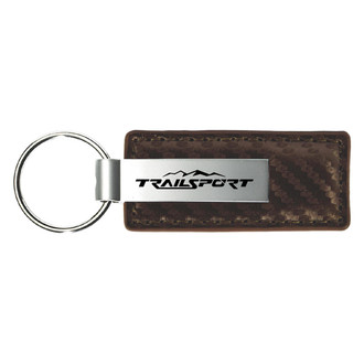 Autogold® - TrailSport Taupe Carbon Fiber Leather Key Chain