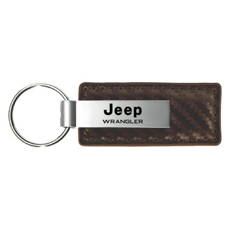 Autogold® - Wrangler Taupe Carbon Fiber Leather Key Chain