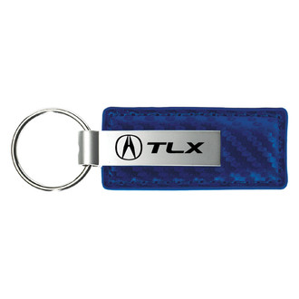 Autogold® - TLX Blue Carbon Fiber Leather Key Chain