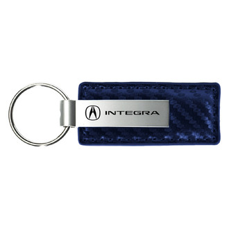 Autogold® - Integra Navy Carbon Fiber Leather Key Chain