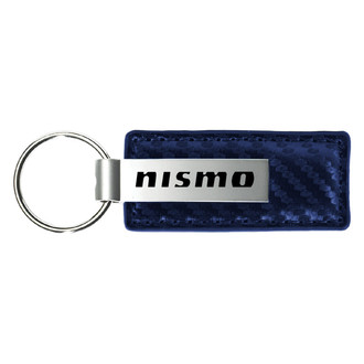 Autogold® - Nismo Logo Navy Carbon Fiber Leather Key Chain