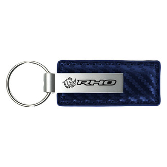 Autogold® - RHO Head Navy Carbon Fiber Leather Key Chain