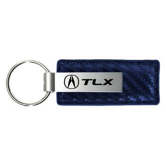 Autogold® - TLX Navy Carbon Fiber Leather Key Chain