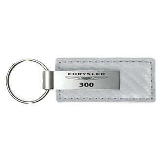 Autogold® - 300 White Carbon Fiber Leather Key Chain
