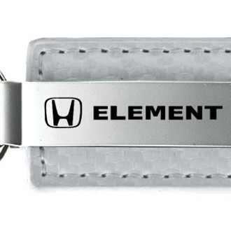 Autogold® - Element White Carbon Fiber Leather Key Chain