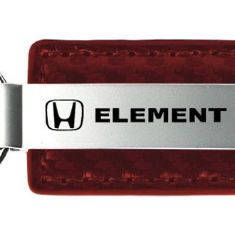 Autogold® - Element Burgundy Carbon Fiber Leather Key Chain