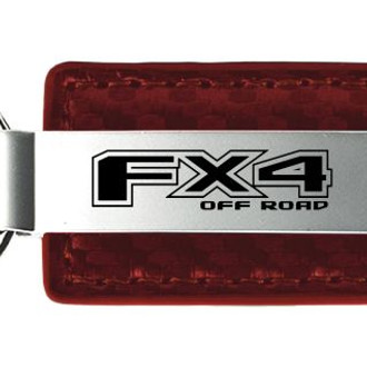 Autogold® - FX4 Black Carbon Fiber Leather Key Chain
