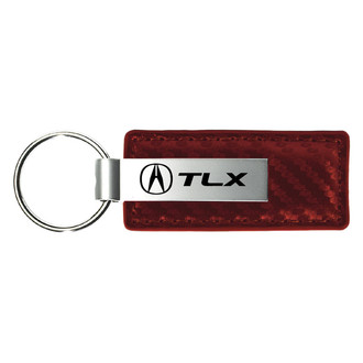 Autogold® - TLX Burgundy Carbon Fiber Leather Key Chain