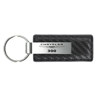 Autogold® - 300 Gun Metal Carbon Fiber Leather Key Chain