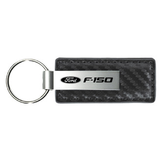 Autogold® - F-150 Gun Metal Carbon Fiber Leather Key Chain