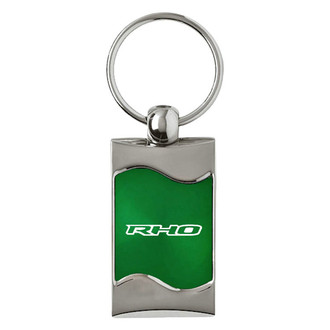 Autogold® - RHO Green Rectangular Wave Key Chain