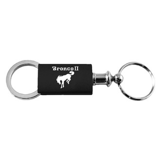Autogold® - Bronco II Black Anodized Aluminum Valet Key Chain