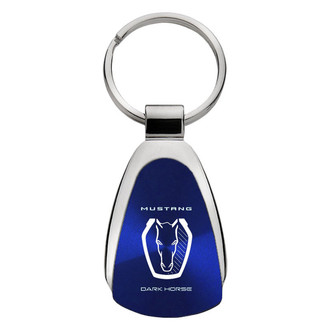 Autogold® - Dark Horse Blue Teardrop Key Chain