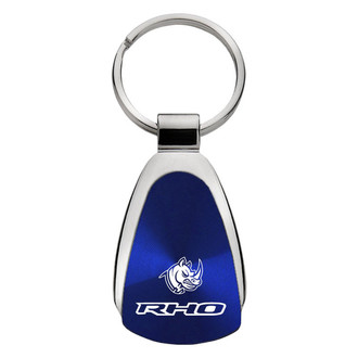 Autogold® - RHO Head Blue Teardrop Key Chain