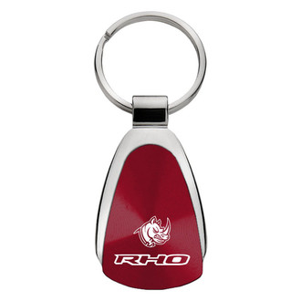 Autogold® - RHO Head Burgundy Teardrop Key Chain