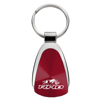 Autogold® - RHO Stacked Burgundy Teardrop Key Chain
