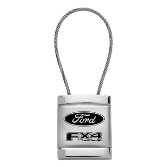 Autogold® - FX4 Satin-Chrome Cable Key Chain