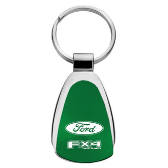 Autogold® - FX4 Green Teardrop Key Chain