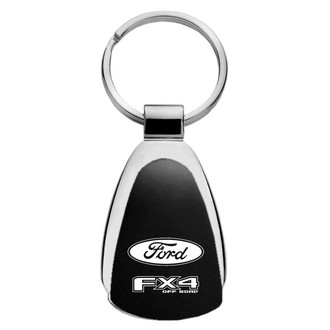 Autogold® - FX4 Black Teardrop Key Chain