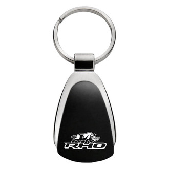 Autogold® - RHO Stacked Black Teardrop Key Chain