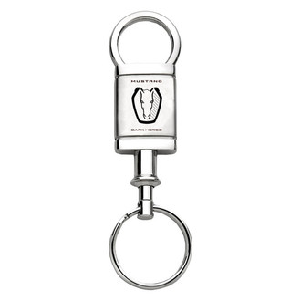 Autogold® - Dark Horse Satin-Chrome Valet Key Chain