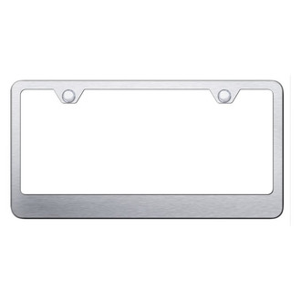 Autogold® - 2-Hole Bottom Brushed License Plate Frame