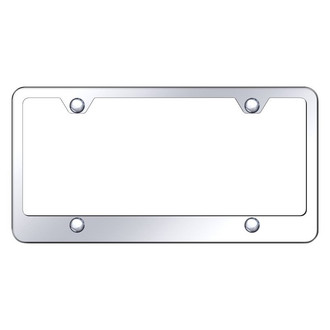 Autogold® - 4-Hole Bottom Chrome License Plate Frame
