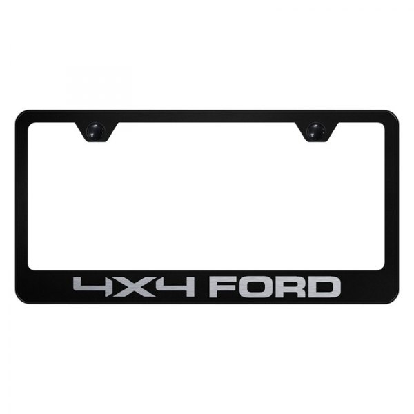 Autogold® - License Plate Frame with Laser Etched 4x4 Ford Logo