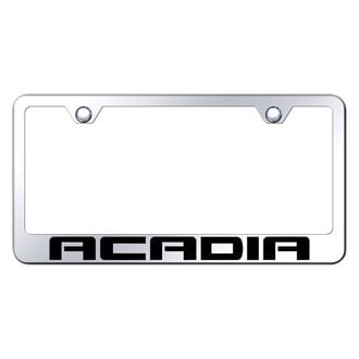 Autogold® - Chrome License Plate Frame with Laser Etched Acadia Logo