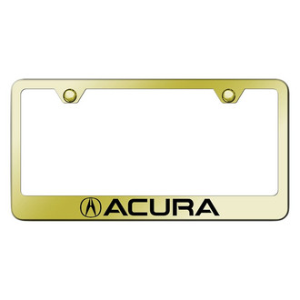 Autogold® - Gold License Plate Frame with Laser Etched Acura Logo