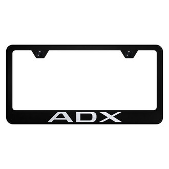 Autogold® - Black License Plate Frame with Laser Etched ADX Logo