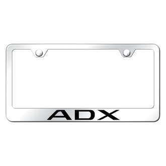 Autogold® - Chrome License Plate Frame with Laser Etched ADX Logo