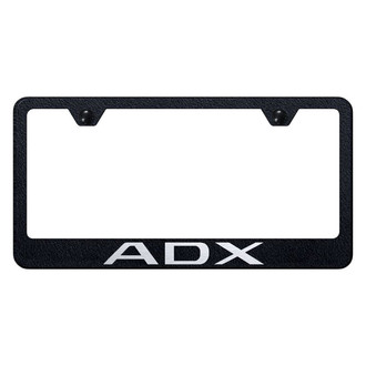 Autogold® - Rugged Black License Plate Frame with Laser Etched ADX Logo