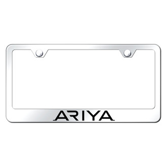 Autogold® - Chrome License Plate Frame with Laser Etched Ariya Logo