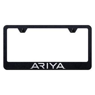 Autogold® - Rugged Black License Plate Frame with Laser Etched Ariya Logo