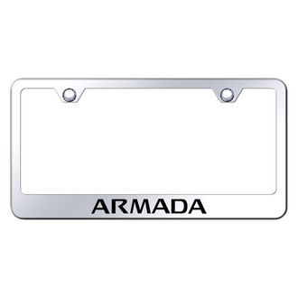 Autogold® - Chrome License Plate Frame with Laser Etched Armada Logo