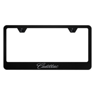 Autogold® - License Plate Frame with Laser Etched Cadillac New Logo