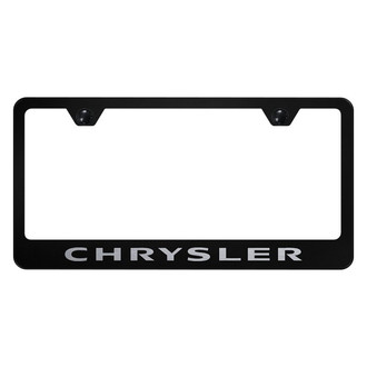 Autogold® - License Plate Frame with Laser Etched Chrysler Logo